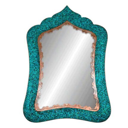 Turquoise Inlaying (FiroozehKoobi) Sugar/Candy Pot - HTI3001 - Persiada
