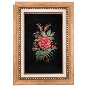 Handmade Pictorial Carpet, rose design, code 901685