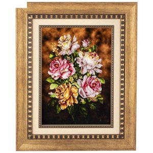 Handmade Pictorial Carpet, bouquet design, code 901700