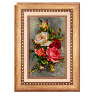 Handmade Pictorial Carpet, bouquet design, code 901885