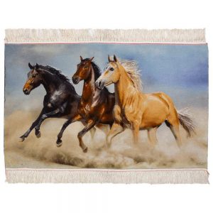 Handmade Carpets Carp C Si Persia Model Horse Herd Code 793017