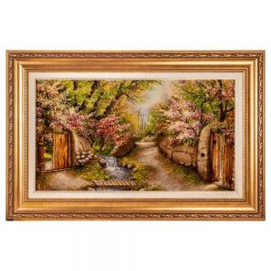 Handmade Pictorial Carpet, landscape model of Bagh Bahari alley, code 902291