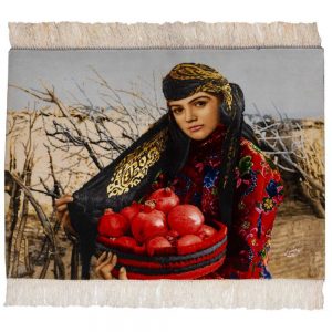 Handmade carpet wall hanger C Persia model rural girl code 793072