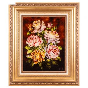 Handmade Pictorial Carpet, rose bouquet model, code 902143