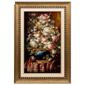 Handmade Pictorial Carpet, flower model in vase, code 902344