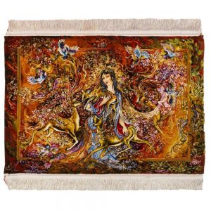 C Persia handmade wall hanging carpet, love heat model, code 793011