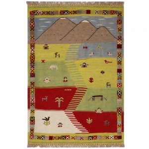 Gabbeh handmade kilim, half and thirty persia, code 171534