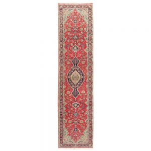 Old hand-woven carpet with a length of five meters C Persia Code 102306