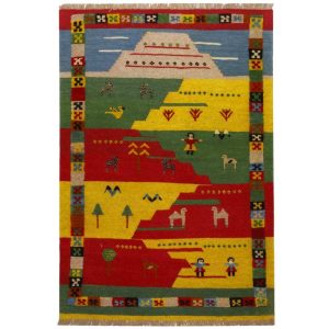 Gabbeh handmade kilim, half and thirty Persia, code 171525