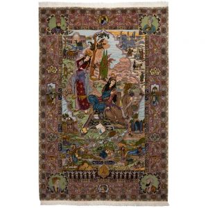 Old six-meter handmade carpet of Persia, code 187250