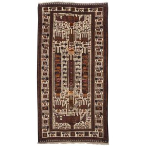 Handmade side carpet 2 meters long Persia Code 187241