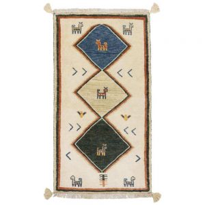 Gabbeh handmade one meter C Persia code 171587