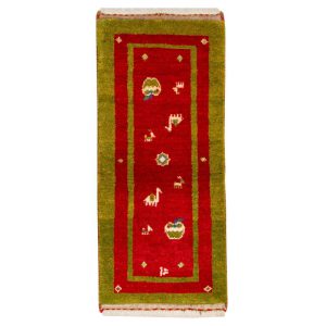 Gabbeh handmade half meter C Persia Code 152041