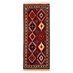 Handmade side carpet two meters long, Persia, code 152098