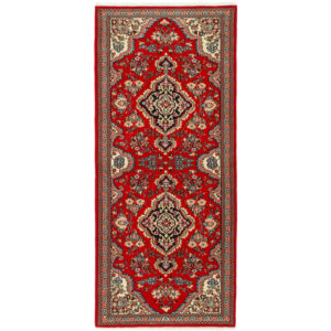 Hand-woven carpet with a length of two meters, Mansouri, Shahreza model, code r5543674r