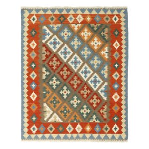 Three-meter hand-woven kilim, Qashqai model, code g567781