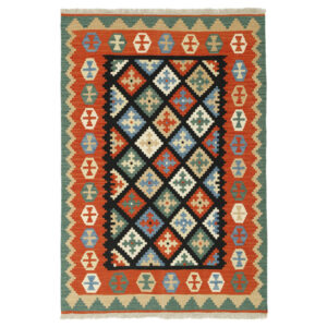 Two-meter hand-woven kilim, Qashqai model, code g567720