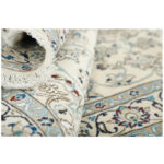 Two-meter hand-woven carpet, Nain silk flower model, code n443092n