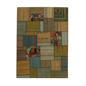 Collage of three-meter hand-woven kilim, embroidered model, code g557363