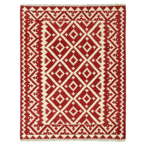 Three-meter hand-woven kilim, Qashqai model, code g567780