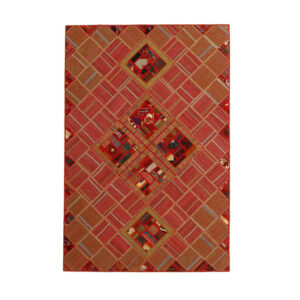 Collage of hand-woven kilim four meters, embroidered model, code g557329