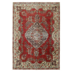 Painted hand-woven carpet of seven and a half meters, vintage design, code d572682