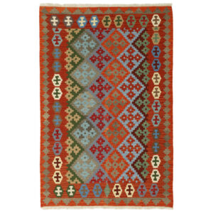 Two and a half meter hand-woven kilim, Qashqai model, code g567753