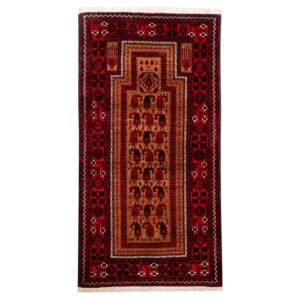 One meter old handmade carpet, Persia, code 156083