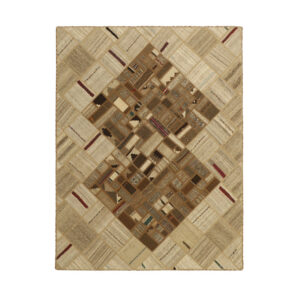 Collage of three-meter hand-woven kilim, embroidered model, code g557353