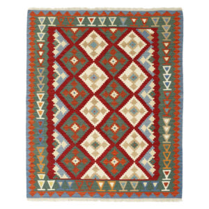 Three-meter hand-woven kilim, Qashqai design, code g567804