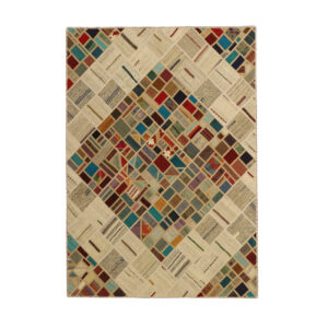 Collage of hand-woven kilim four meters, embroidered model, code g557336