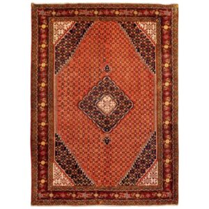 Old six-meter handmade carpet of Persia, code 705016