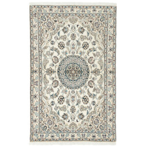 One and a half meter hand-woven carpet, Nain silk flower model, code n543031n