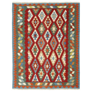 Three-meter hand-woven kilim, Qashqai model, code g56820