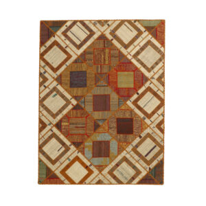 Collage of three-meter hand-woven kilim, embroidered model, code g557347