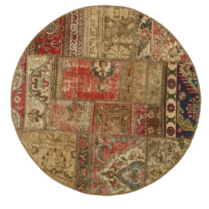 One meter hand-woven carpet collage, embroidered model, code 641r