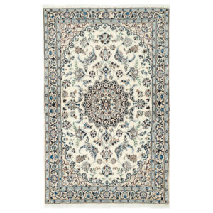 Two-meter hand-woven carpet, Nain silk flower model, code n441104n