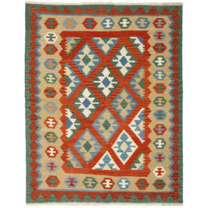 Three-meter hand-woven kilim, Qashqai design, code g567815