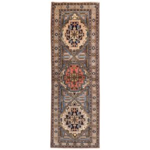 Old handmade carpet with a length of two meters C Persia Code 705166