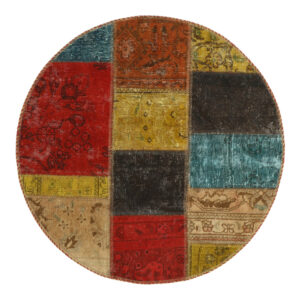 One meter hand-woven carpet collage, embroidered model, code 652r