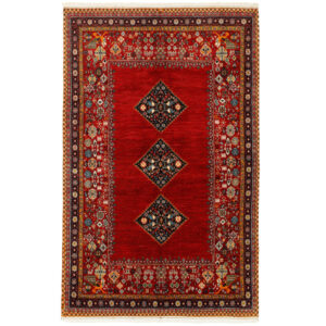 Four and a half meter hand-woven carpet, Qashqai model, code 575448