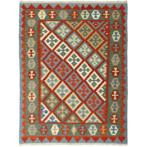 Three-meter hand-woven kilim, Qashqai model, code g56792