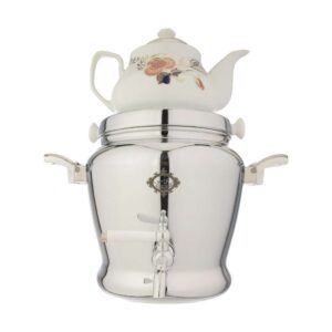 Alai Nesab / Kettle and samovar Alai Nesab, Arghavan model, capacity 5 liters, with a gift teapot