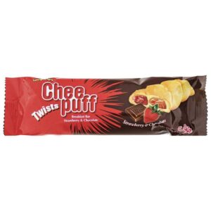 Chi Toz / Chi Toz Biscuits and Wafers, strawberry and chocolate Chi Puff, quantity 45 grams