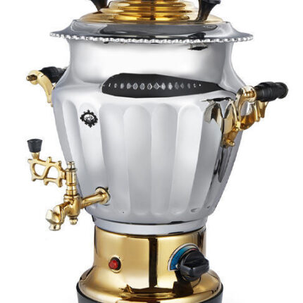 Diamond exquisite golden electric samovar – 7 liters