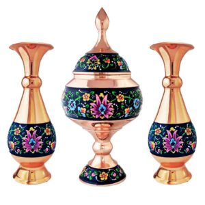 Miscellaneous / Misc enameling set of 3 vases and enameled chocolates code paidar20