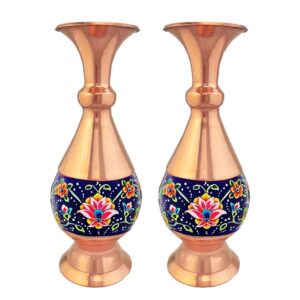 Miscellaneous / Miscellaneous copper products Modeled copper vase, code 1604, two-piece package