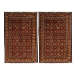 Miscellaneous / Miscellaneous hand-woven carpets Six-meter hand-woven carpets, Merino wool, Baloch design, code 594534_5, one pair