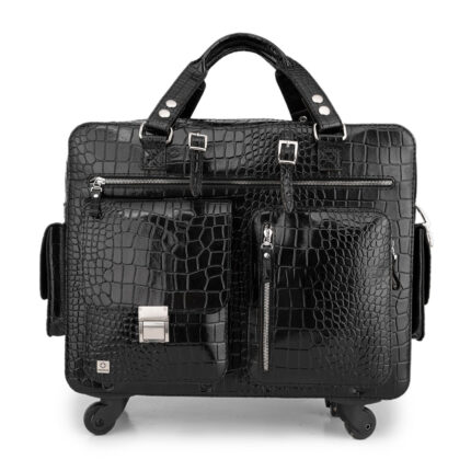 Handmade leather travel bag, Picasso model