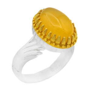 Sharaf Al Shams silver men’s ring, Masoud design